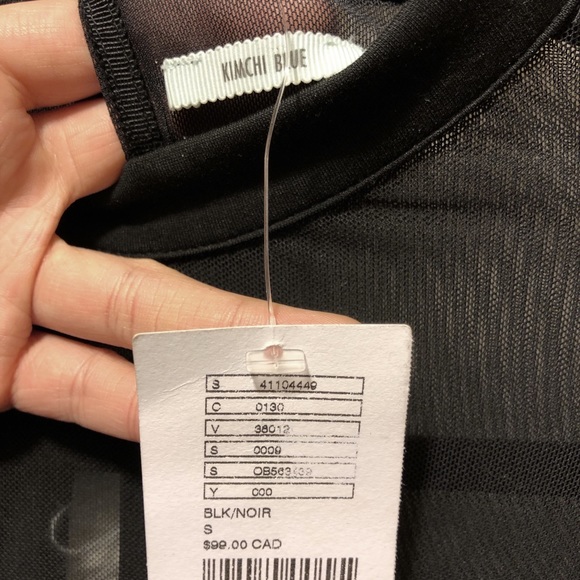 Black fitted mesh dress - Picture 3 of 3